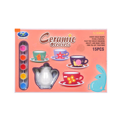 868-E10 CERAMIC TEA SET 15PCS A.I Default Title - MamasJan Toys
