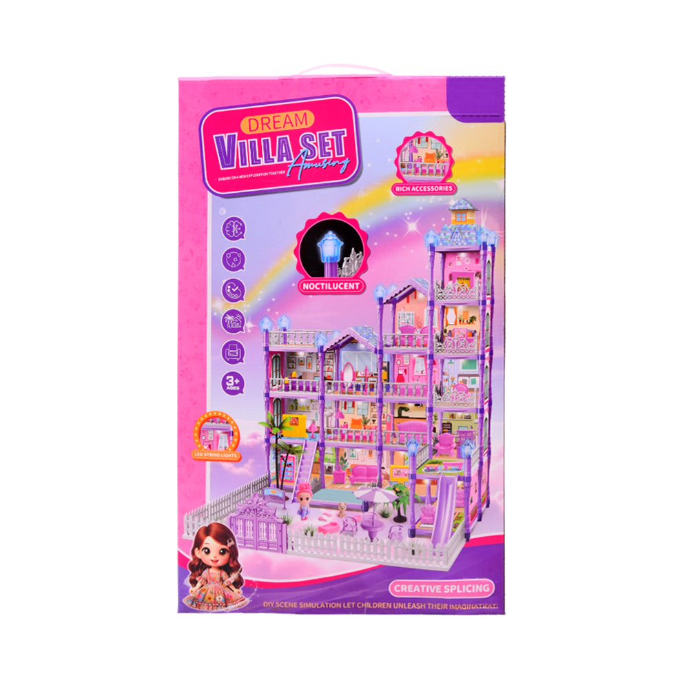 QBQ201-3 DIY VILLA SET 409PCS A.I Default Title - MamasJan Toys