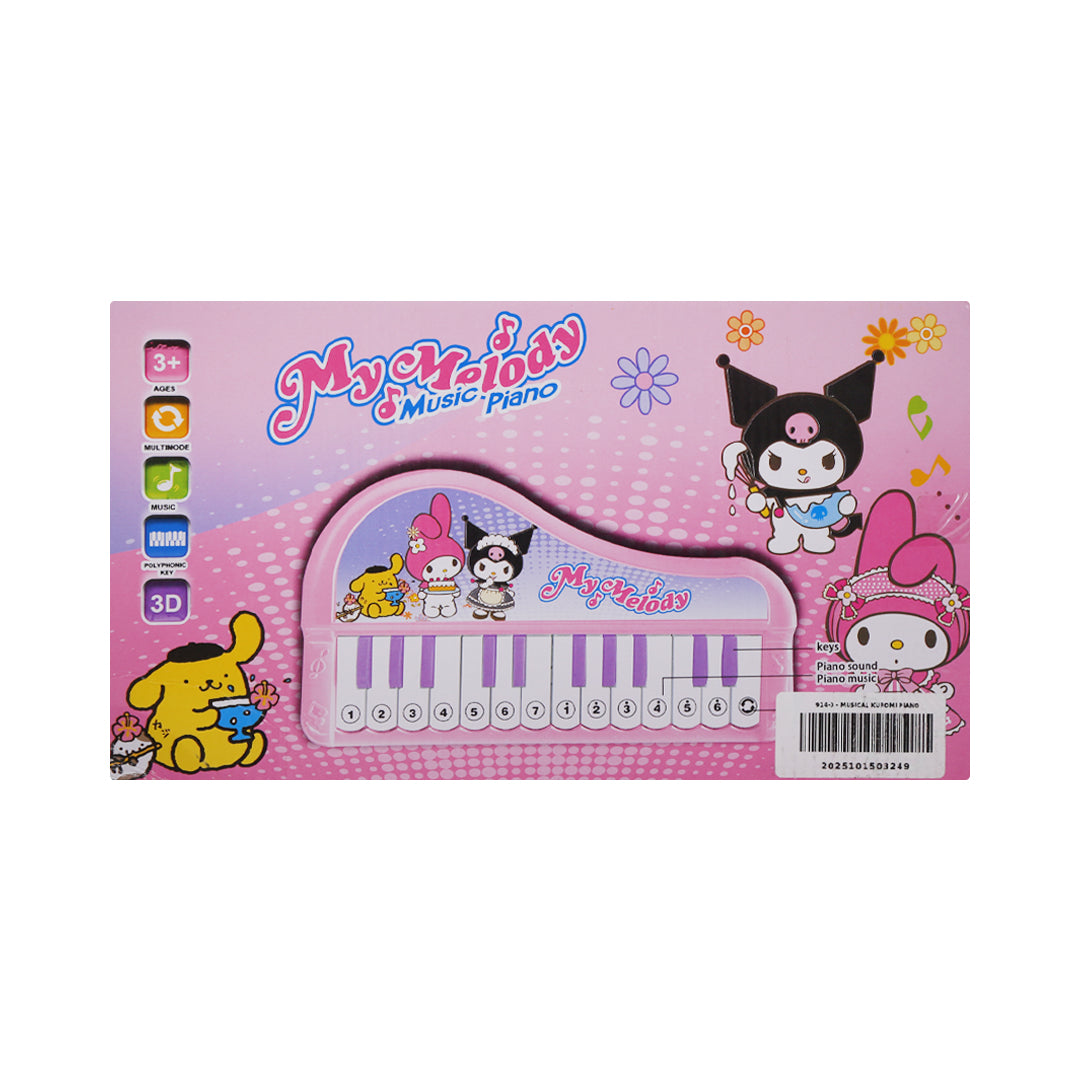 914-3 MUSICAL KUROMI PIANO A.I Default Title - MamasJan Toys