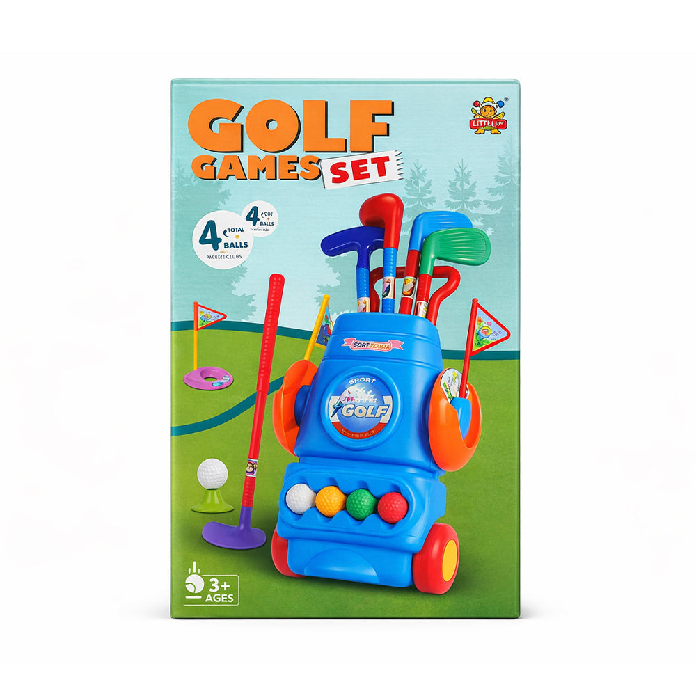990 GOLF SET IN TROLLEY A.I Default Title - MamasJan Toys