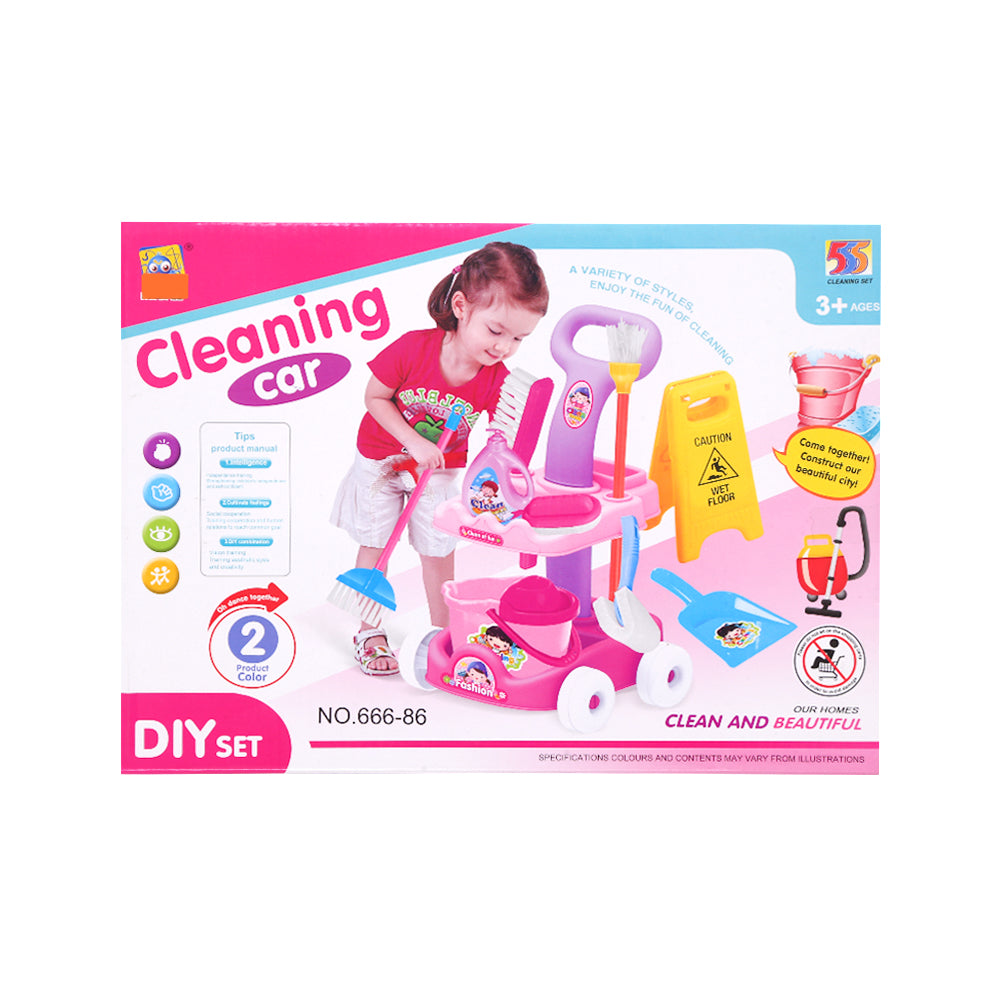 666-87 CLEANING SET TROLLEY A.I Default Title - MamasJan Toys