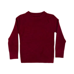 BOYS L/S ROUND NECK SWEATER MAROON IR-25 9-10 YEAR 2108-32 Default Title - MamasJan KidsWear