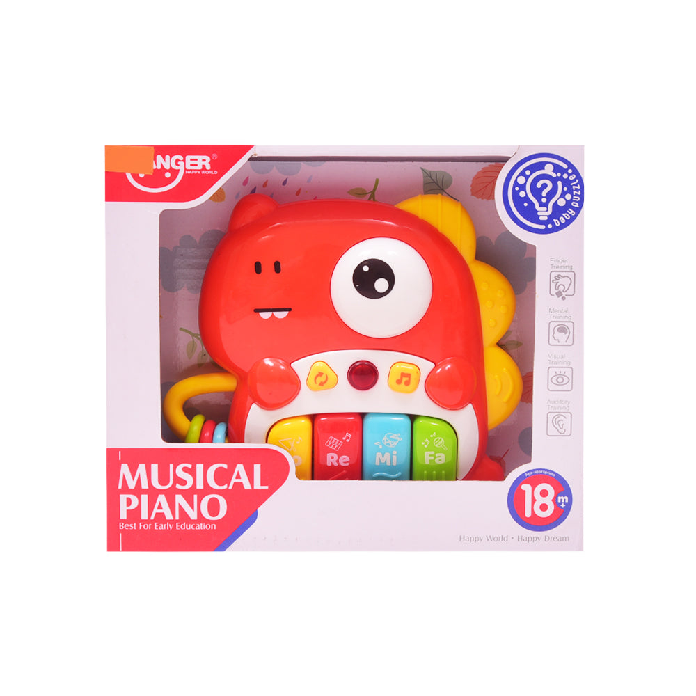 HE0550 MUSICAL DINOSAUR PIANO A.I Default Title - MamasJan Toys