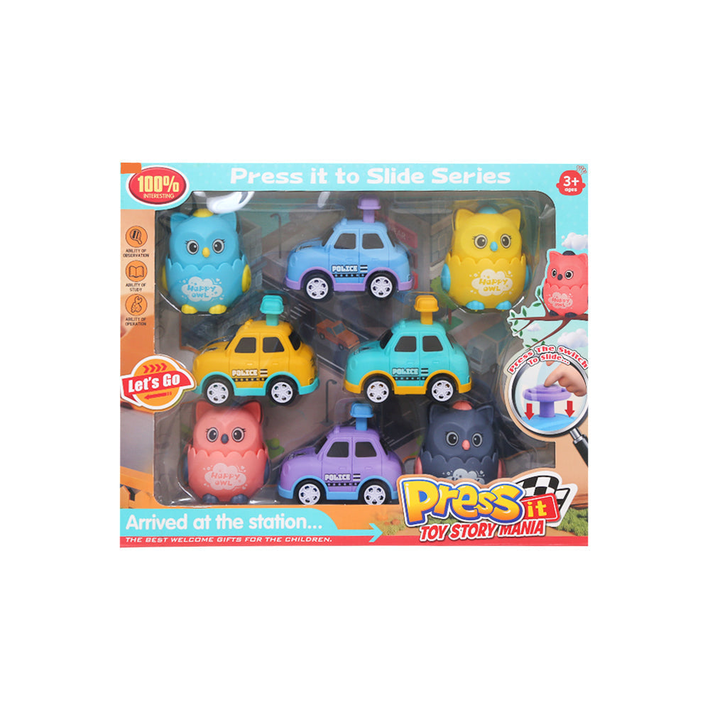 668-61 PRESS N GO CAR 8PCS PACK A.I Default Title - MamasJan Toys