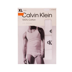 CK MEN SANDO VEST P-3 NB4036-110 WHT XL IR Default Title - MamasJan mens wear