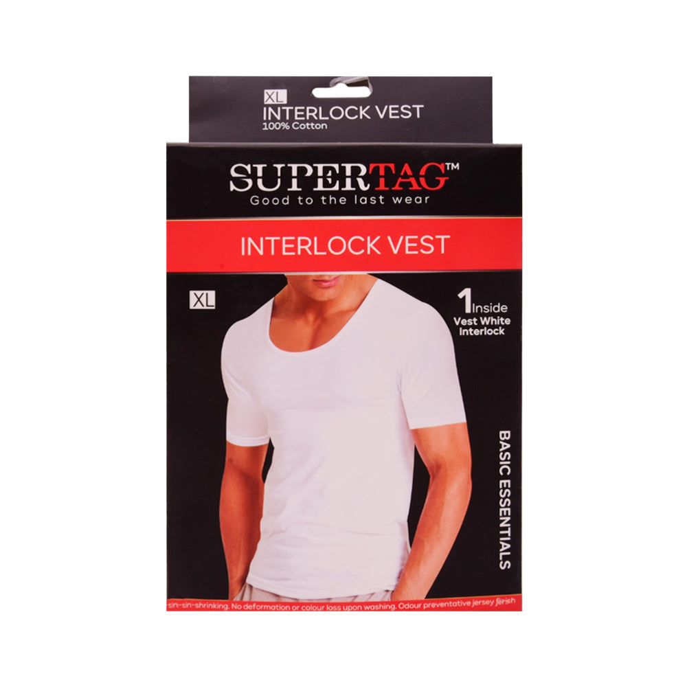 SUPER TAG INTERLOCK BAZO VEST XL P1 Default Title - MamasJan mens wear