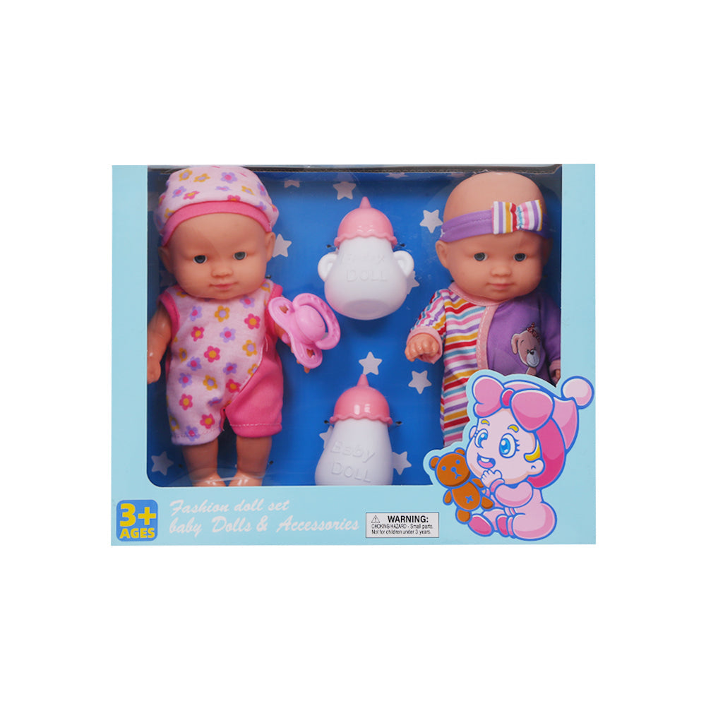 30816 TWIN BABY DOLL SET A.I Default Title - MamasJan Toys