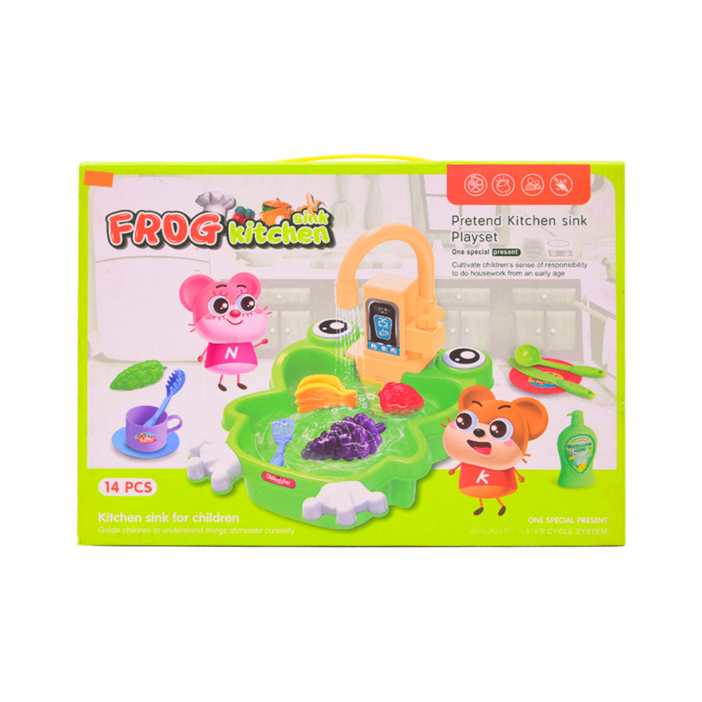 2016-182 FROG KITCHEN PLAY SET A.I Default Title - MamasJan Toys