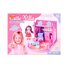ABL1016 DIY CUTTIE DOLL HOUSE A.I Default Title - MamasJan Toys
