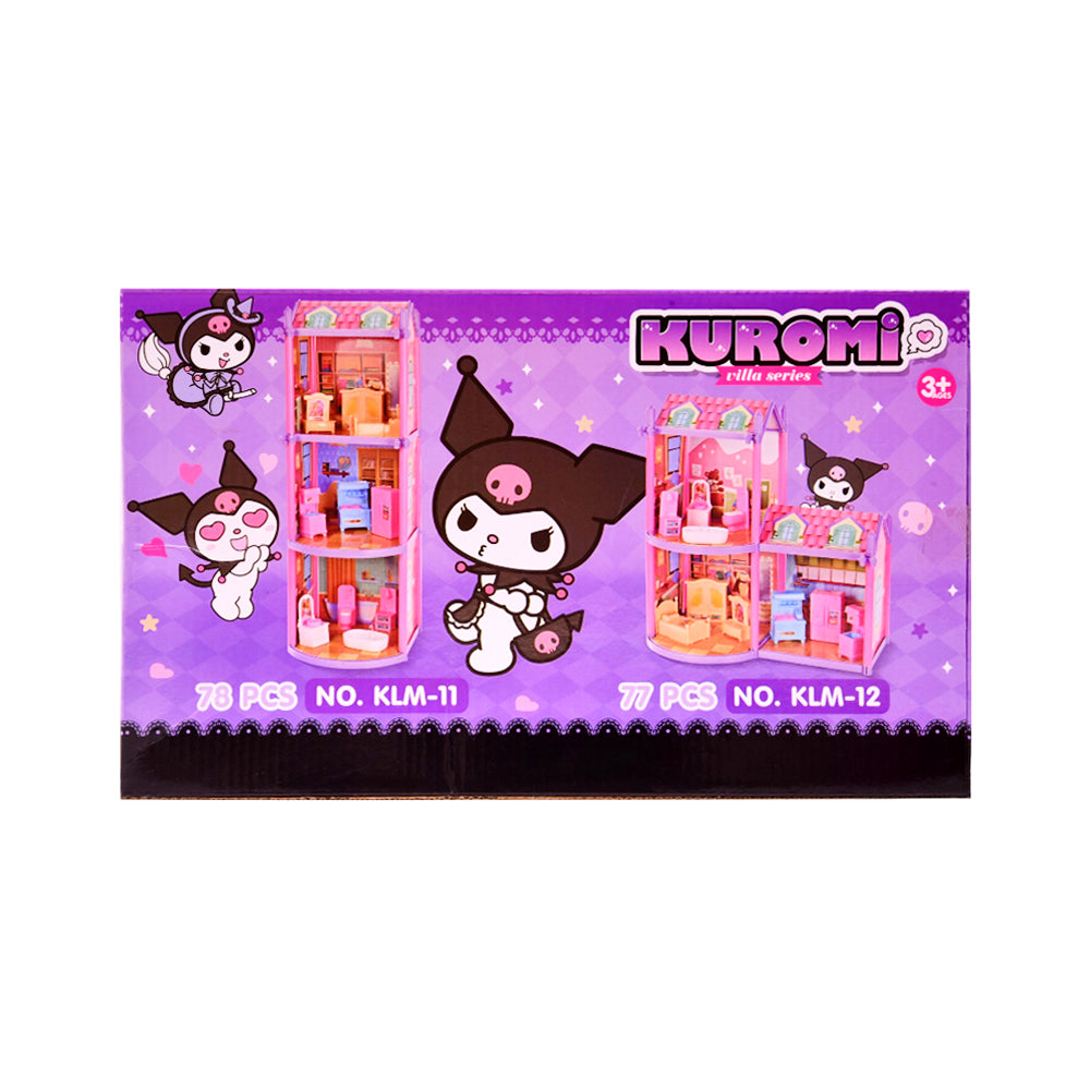 KLM-10 KUROMI DOLL HOUSE 78PCS A.I Default Title - MamasJan Toys