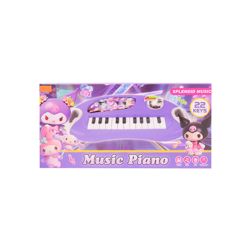 9106-4 MUSICAL KUROMI PIANO A.I Default Title - MamasJan Toys