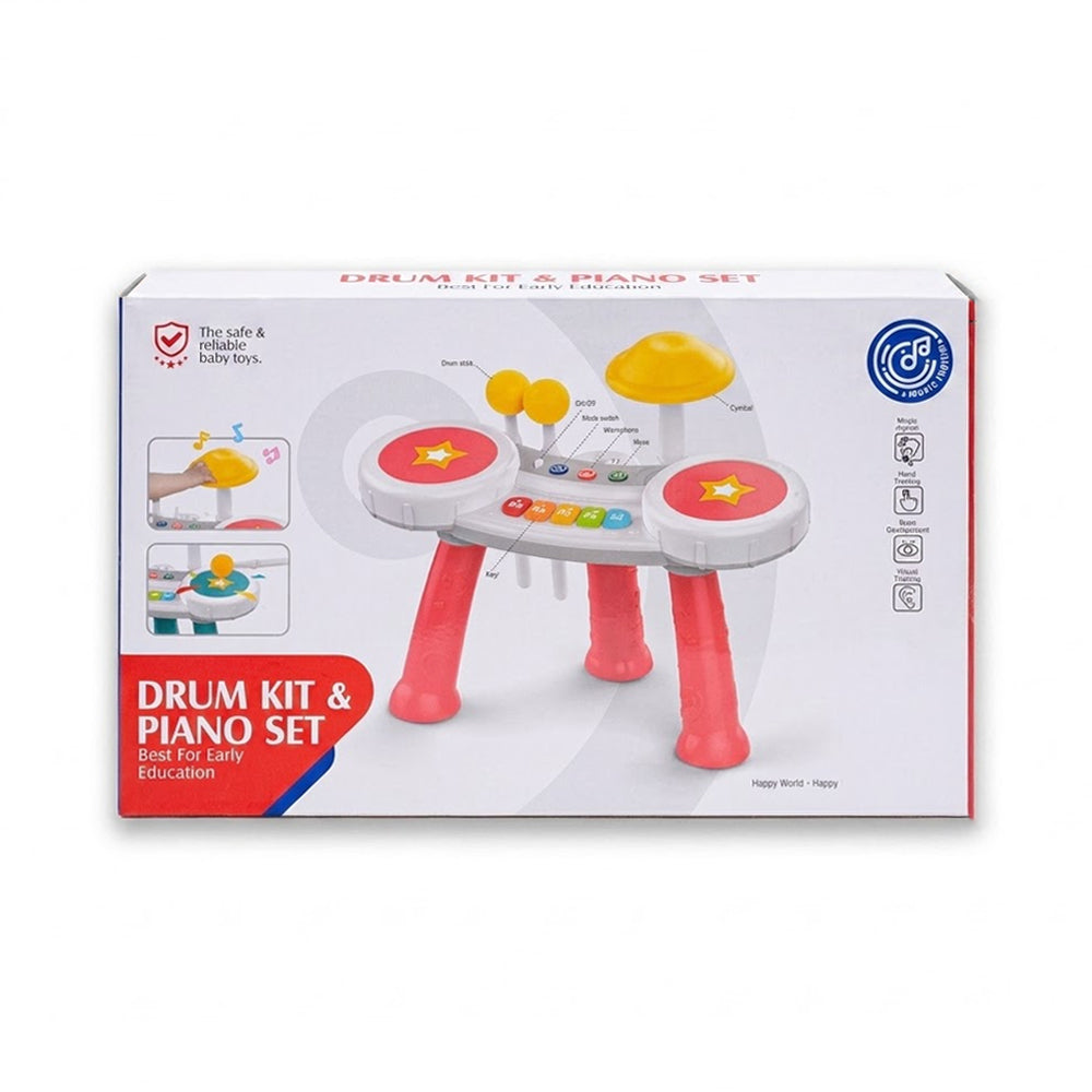 HE0526 MUSICAL DRUM TABLE A.I Default Title - MamasJan Toys