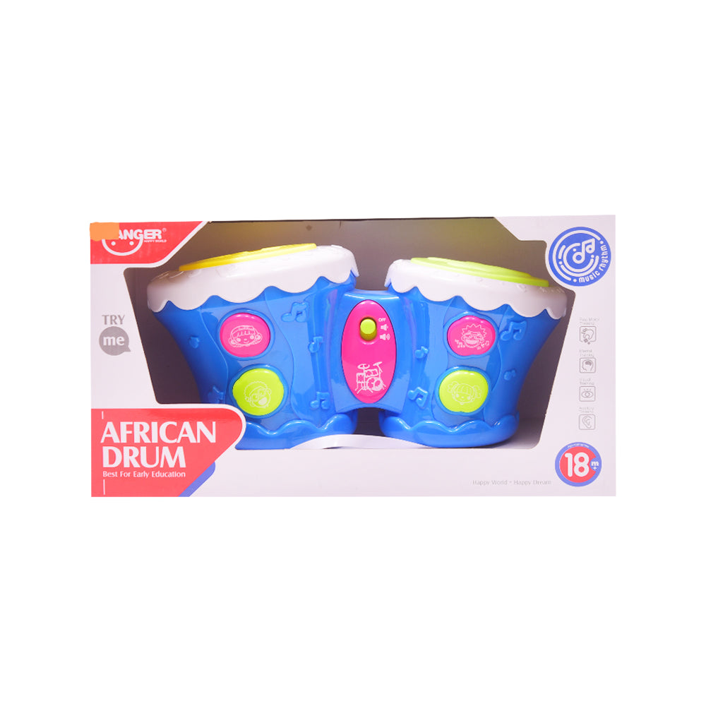 HE0505 MUSICAL DRUM BLUE A.I Default Title - MamasJan Toys