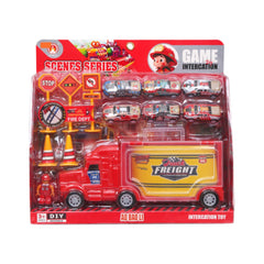 3389-3C FIRE RESCUE CAR CARRIER A.I Default Title - MamasJan Toys