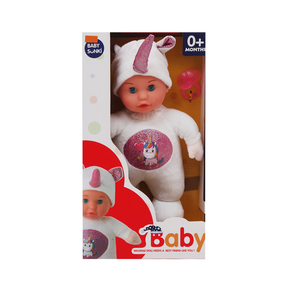 1807H MUSICAL UNICORN BABY DOLL A.I Default Title - MamasJan Toys