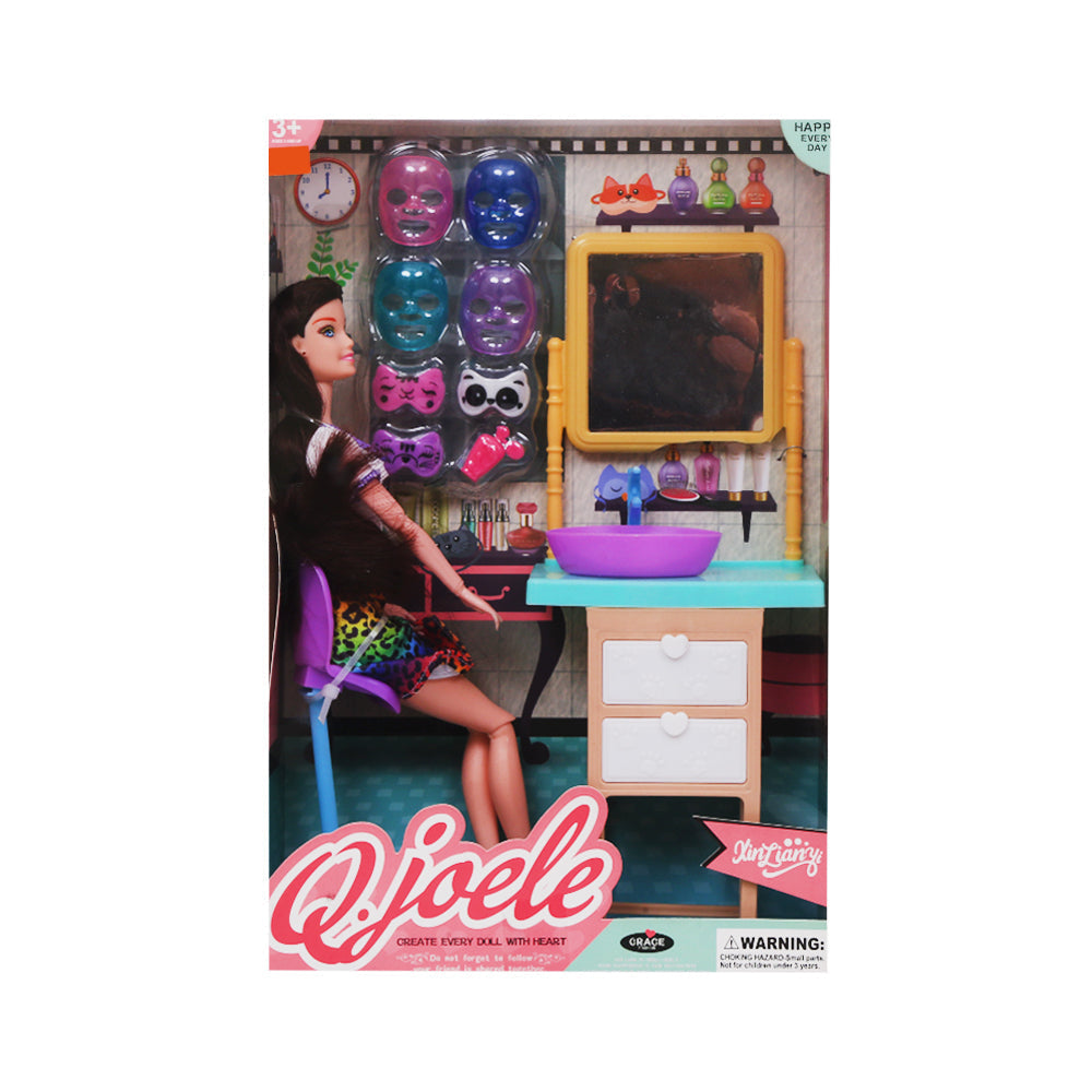 5748R-1 11.5INCH DOLL W-DRESSING TABLE A.I Default Title - MamasJan Toys