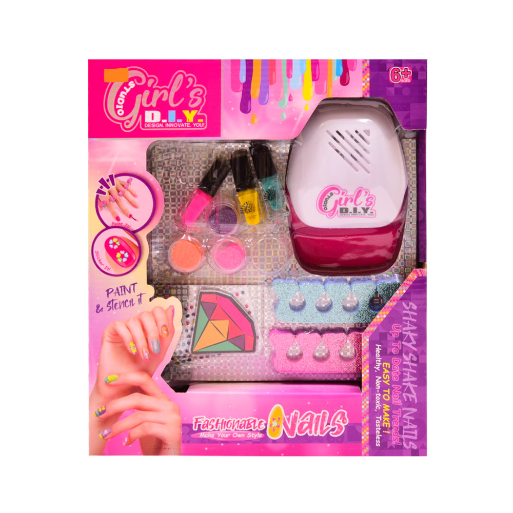 8816B FASHIONABLE NAIL PAINTING SET A.I Default Title - MamasJan Toys