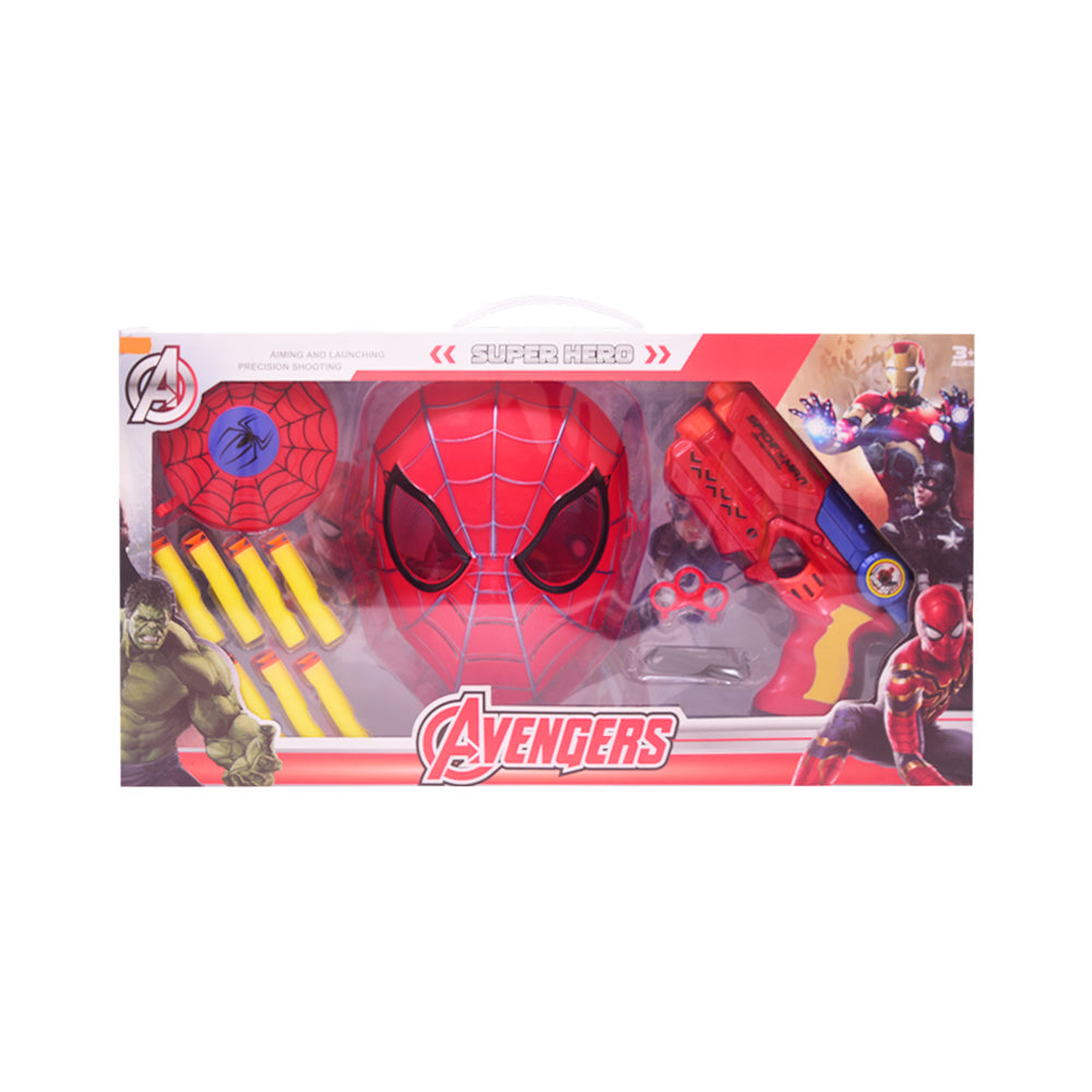 669-B21 SPIDER MAN GUN W-MASK A.I Default Title - MamasJan Toys
