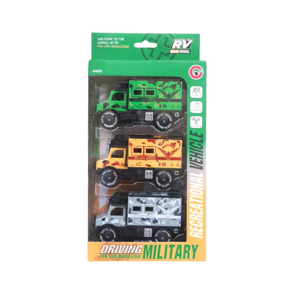 9895-50 FRI MILLTARY TRUCK 3PCS A.I Default Title - MamasJan Toys