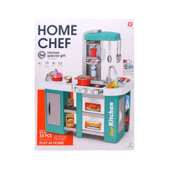 922-168 MUSICAL HOME CHEF KITCHEN BLUE A.I Default Title - MamasJan Toys