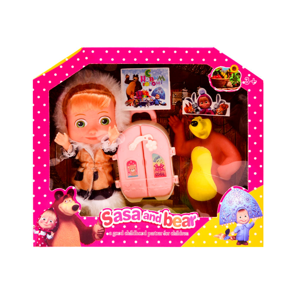 2401A-1 MASHA MINI DOLL W-BEAR A.I Default Title - MamasJan Toys