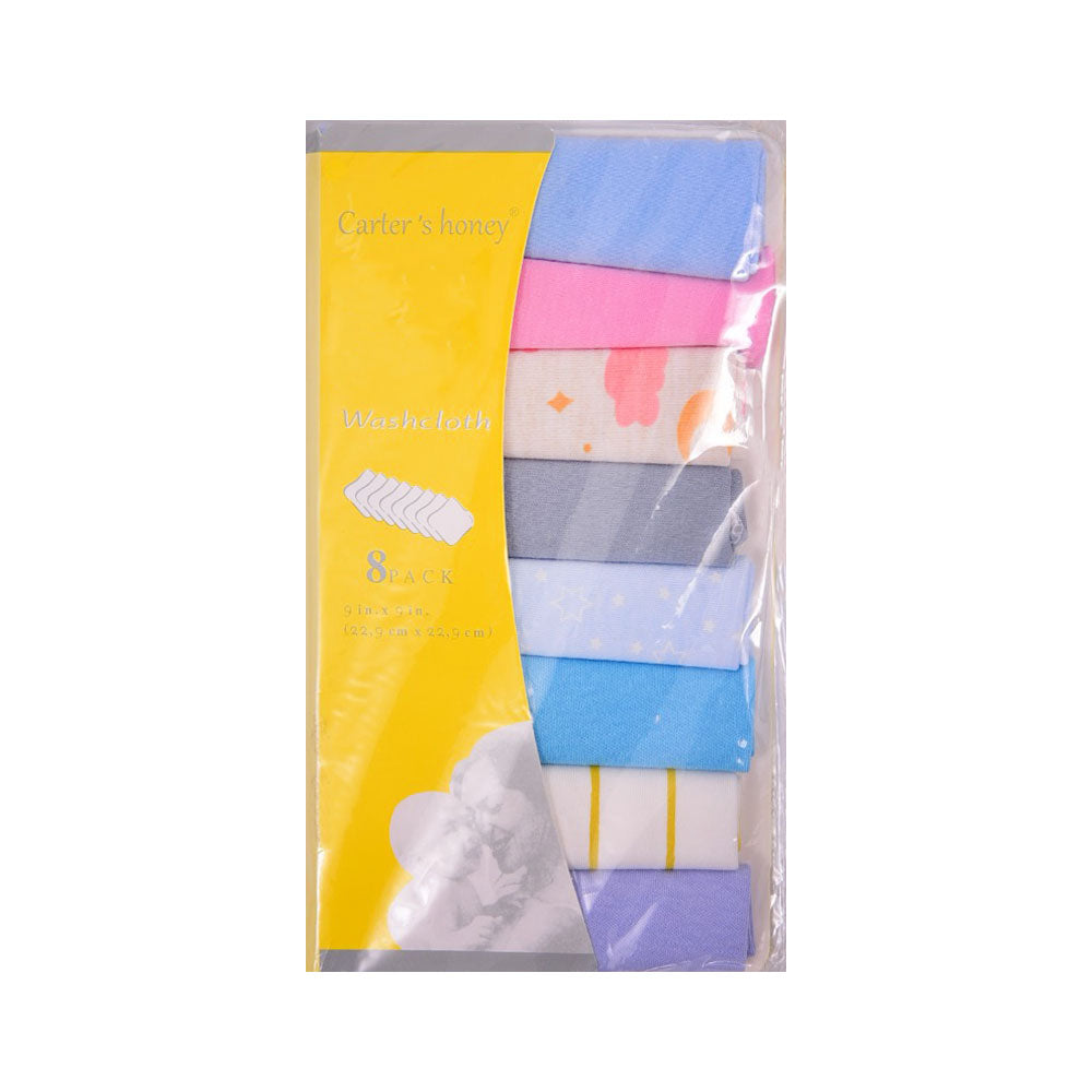 BABY FACE TOWEL PACK OF 8 MZW-25 11433 Default Title - MamasJan KidsWear