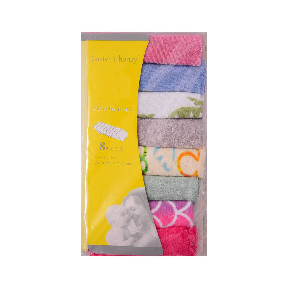 BABY FACE TOWEL PACK OF 8 MZW-25 9446 Default Title - MamasJan KidsWear