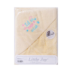 BABY BATH TOWEL VELOUR APPLIQUE MZW-25 Default Title - MamasJan KidsWear