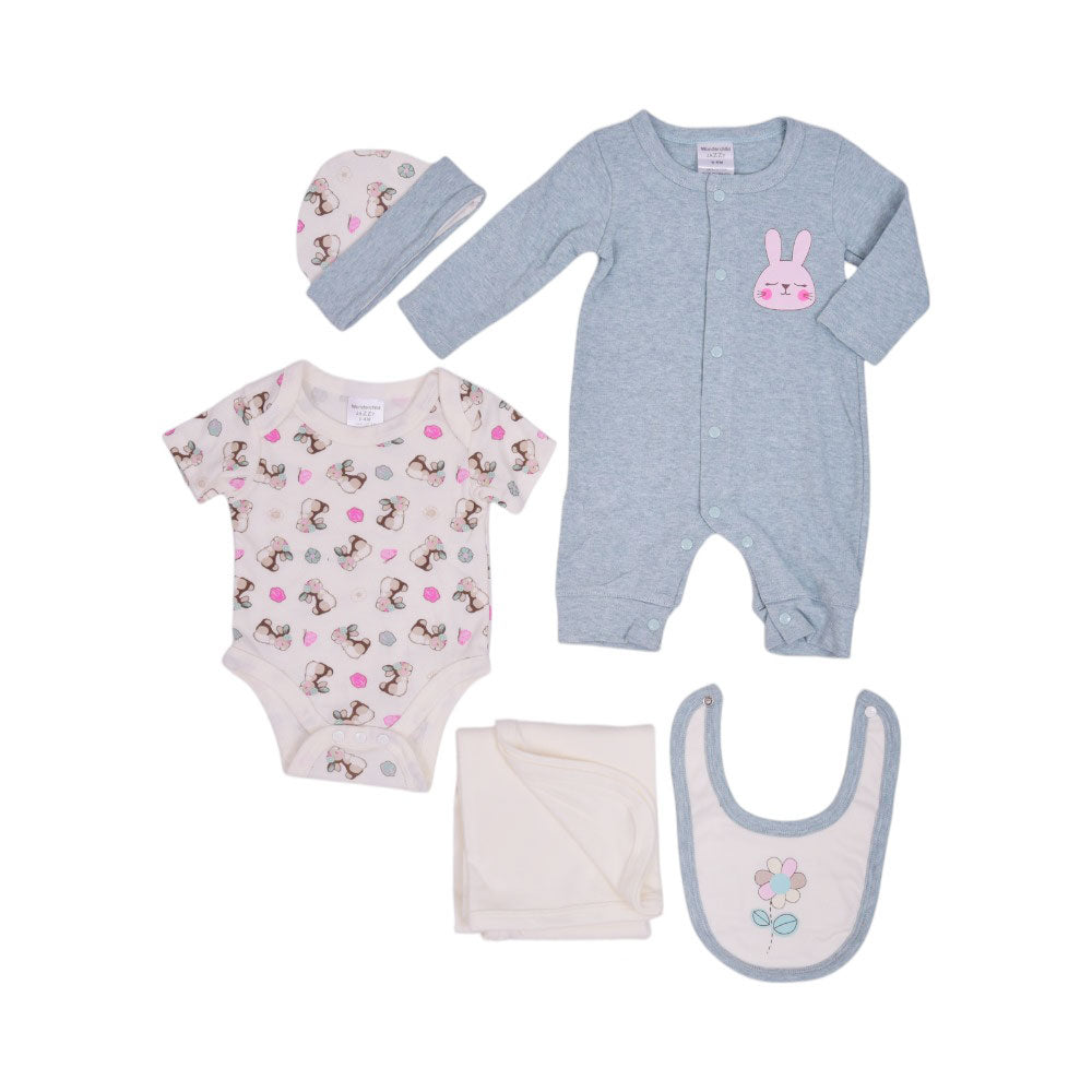 BABY 5PC GIFT SET MZW-25 0-3M 247-090 THAI Default Title - MamasJan KidsWear