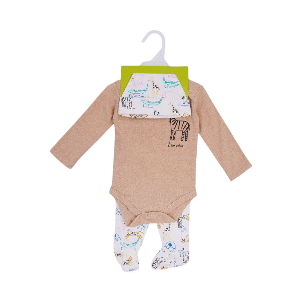 BOYS L/S 3PC PAJAMA SUIT L/W MZS-25 0-3M M&P005 Default Title - MamasJan KidsWear