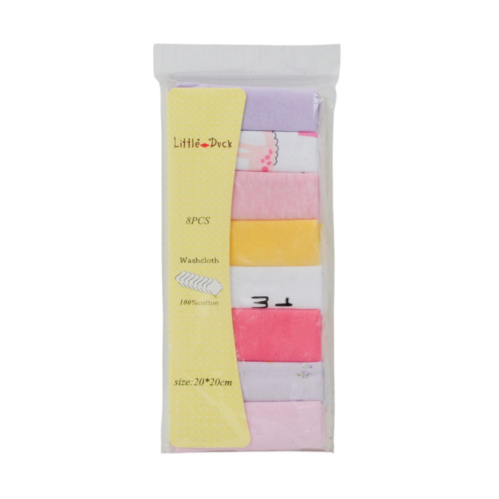 BABY 8PC FACE TOWEL MEDIUM MZS-25 029G Default Title - MamasJan KidsWear