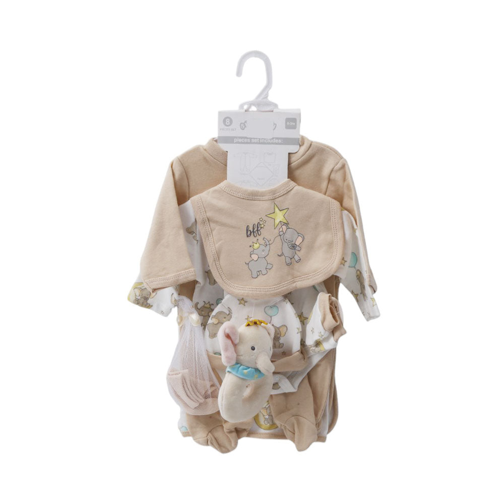 BABY 8PC GIFT SET HANGER MZS-25 0-3M S9301 Default Title - MamasJan KidsWear