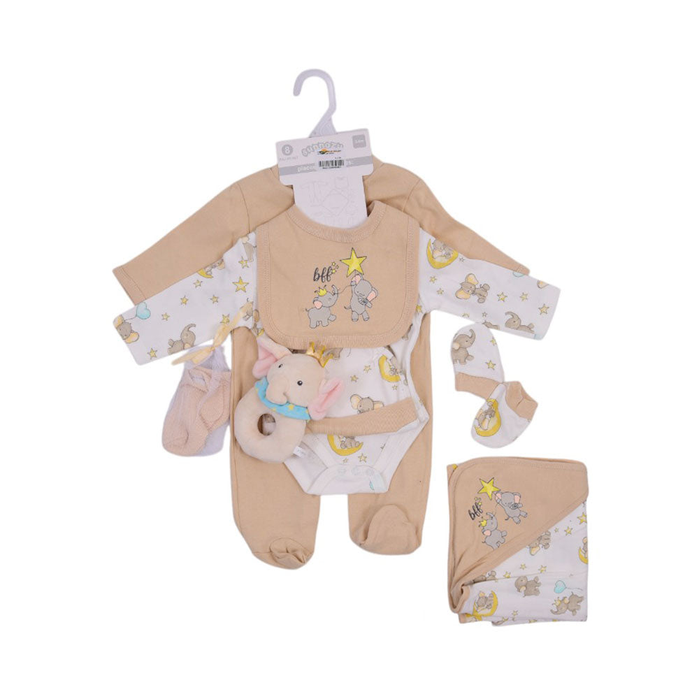 BABY 8PC GIFT SET HANGER MZS-25 3-6M S9301 Default Title - MamasJan KidsWear