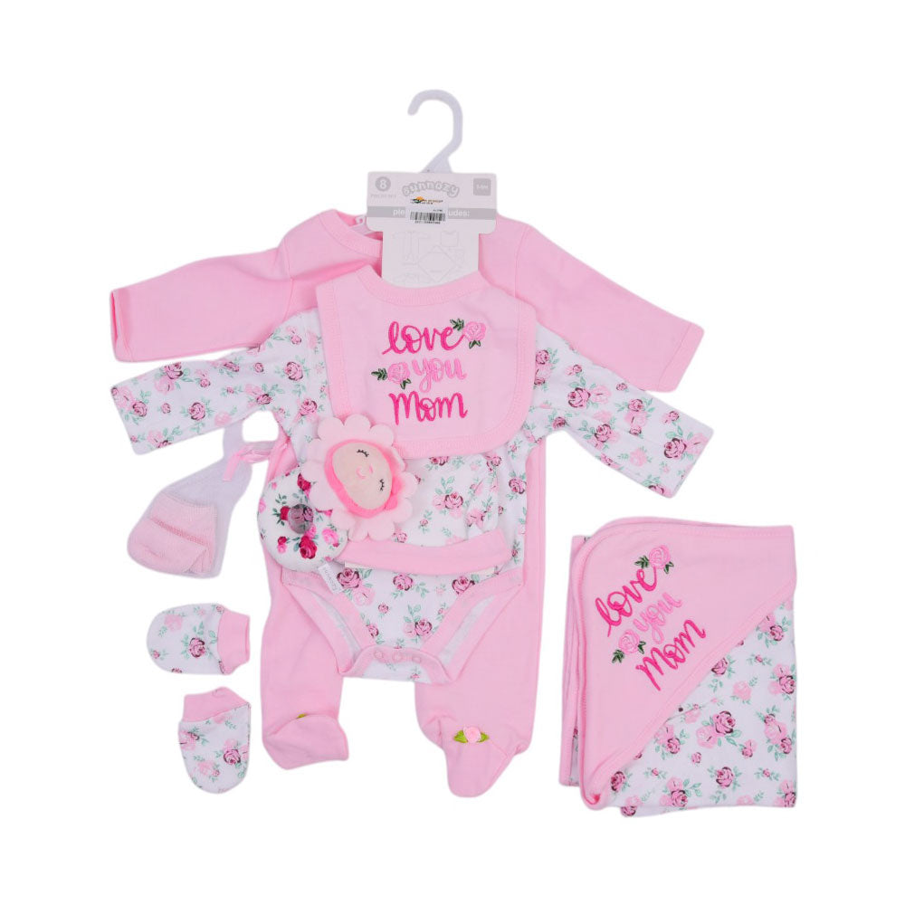 BABY 8PC GIFT SET HANGER MZS-25 3-6M S9304 Default Title - MamasJan KidsWear