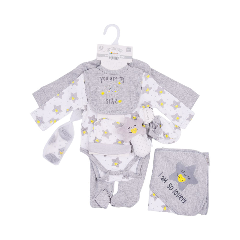BABY 8PC GIFT SET HANGER MZS-25 3-6M S9306 Default Title - MamasJan KidsWear