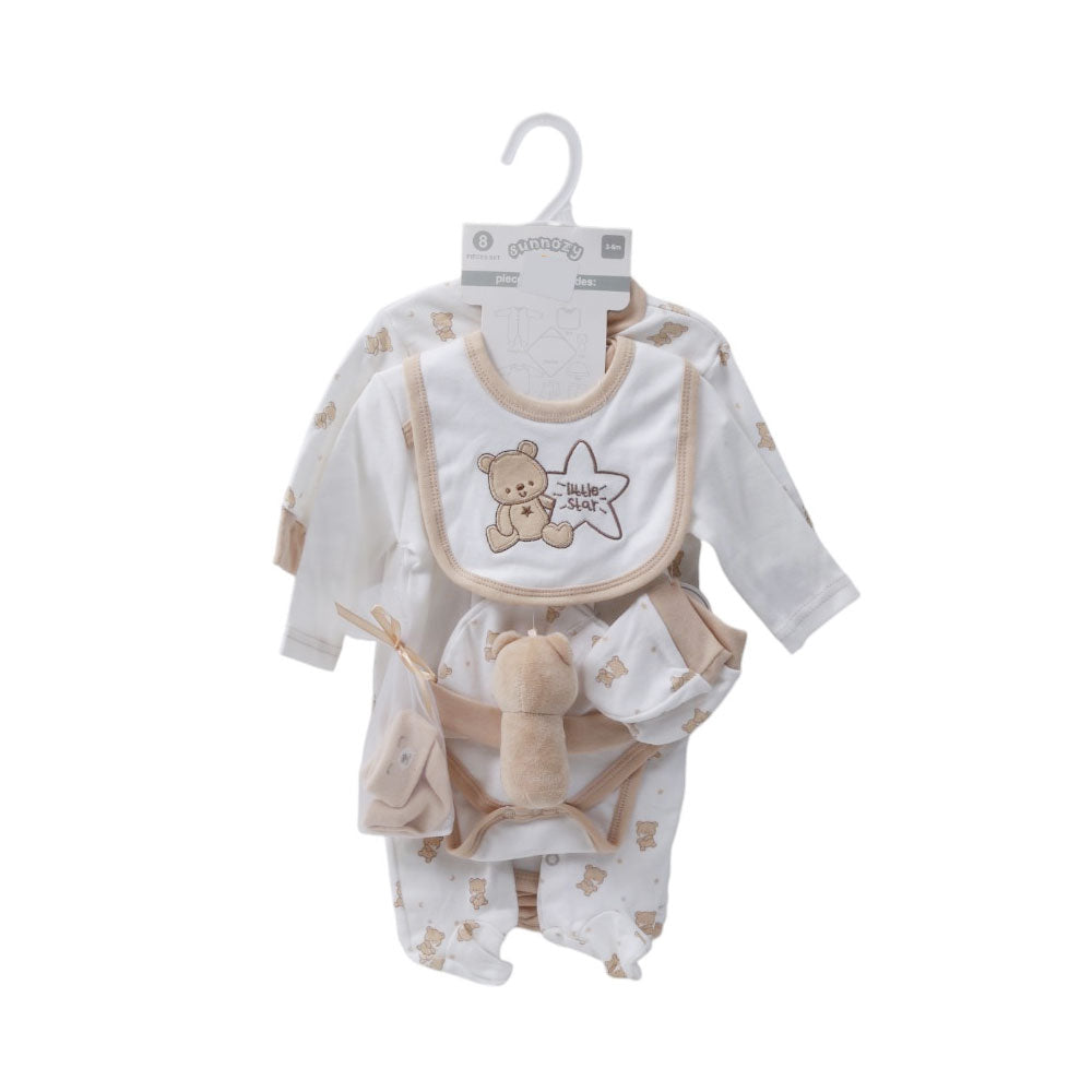 BABY 8PC GIFT SET HANGER MZS-25 3-6M S9310 Default Title - MamasJan KidsWear