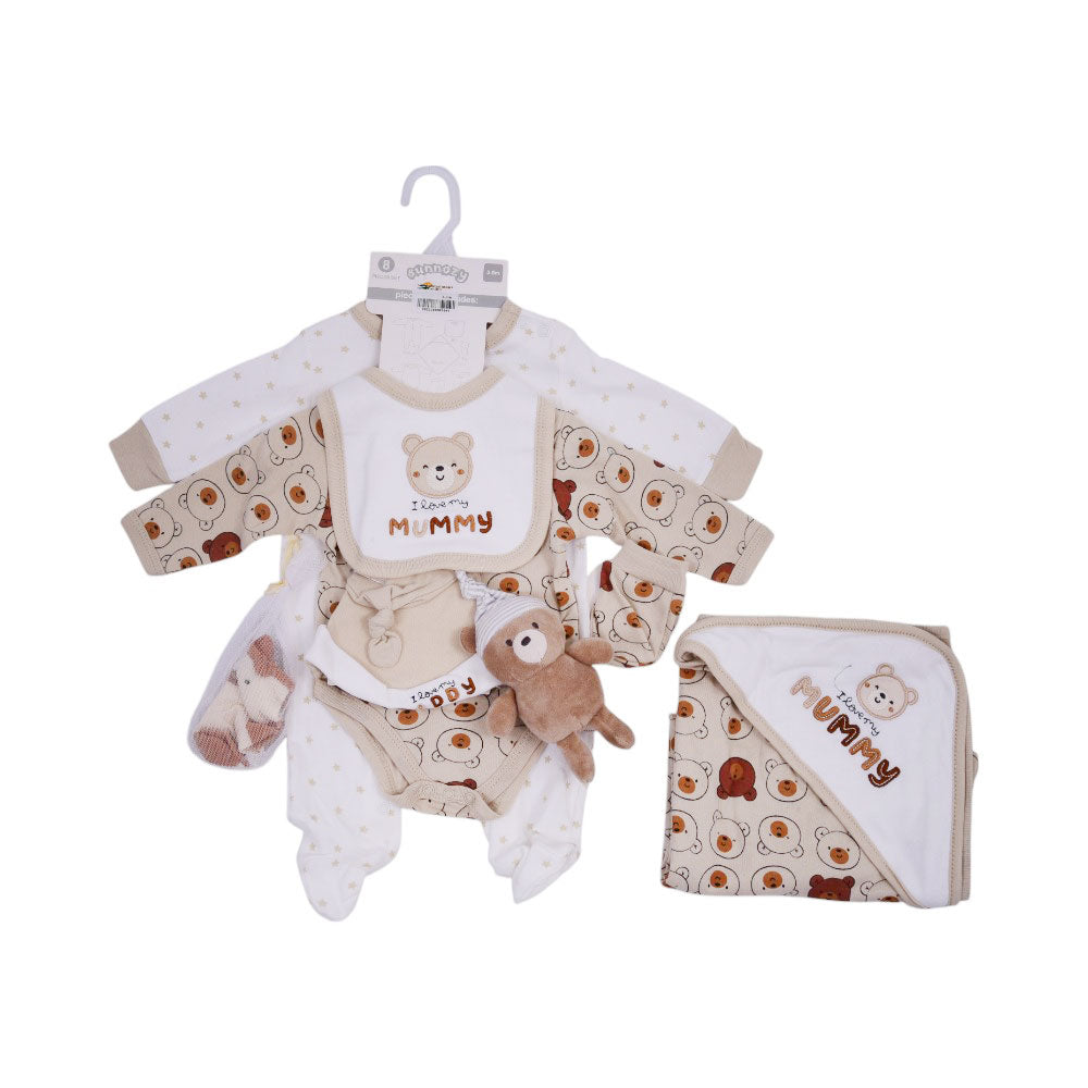 BABY 8PC GIFT SET HANGER MZS-25 3-6M S9311 Default Title - MamasJan KidsWear