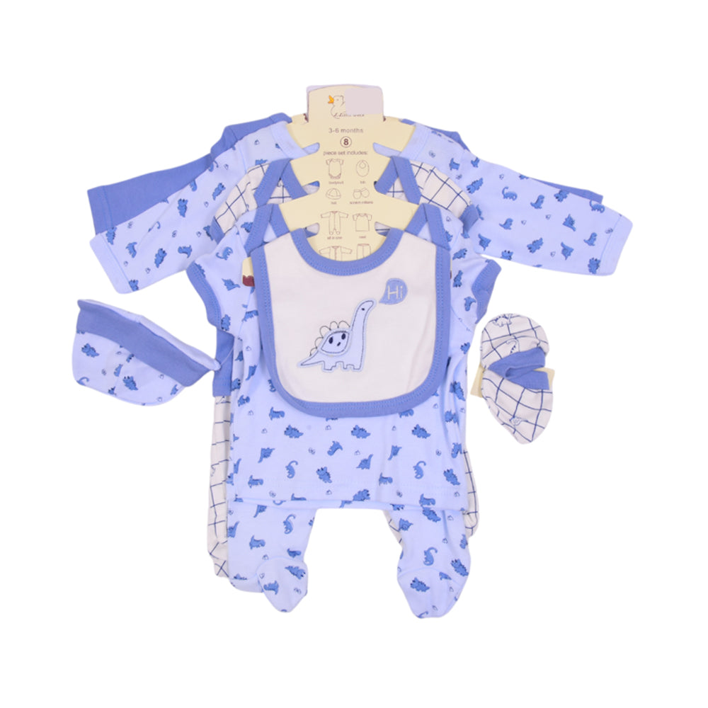 BABY 8PC GIFT SET HANGER MZS-25 3-6M S8313 Default Title - MamasJan KidsWear