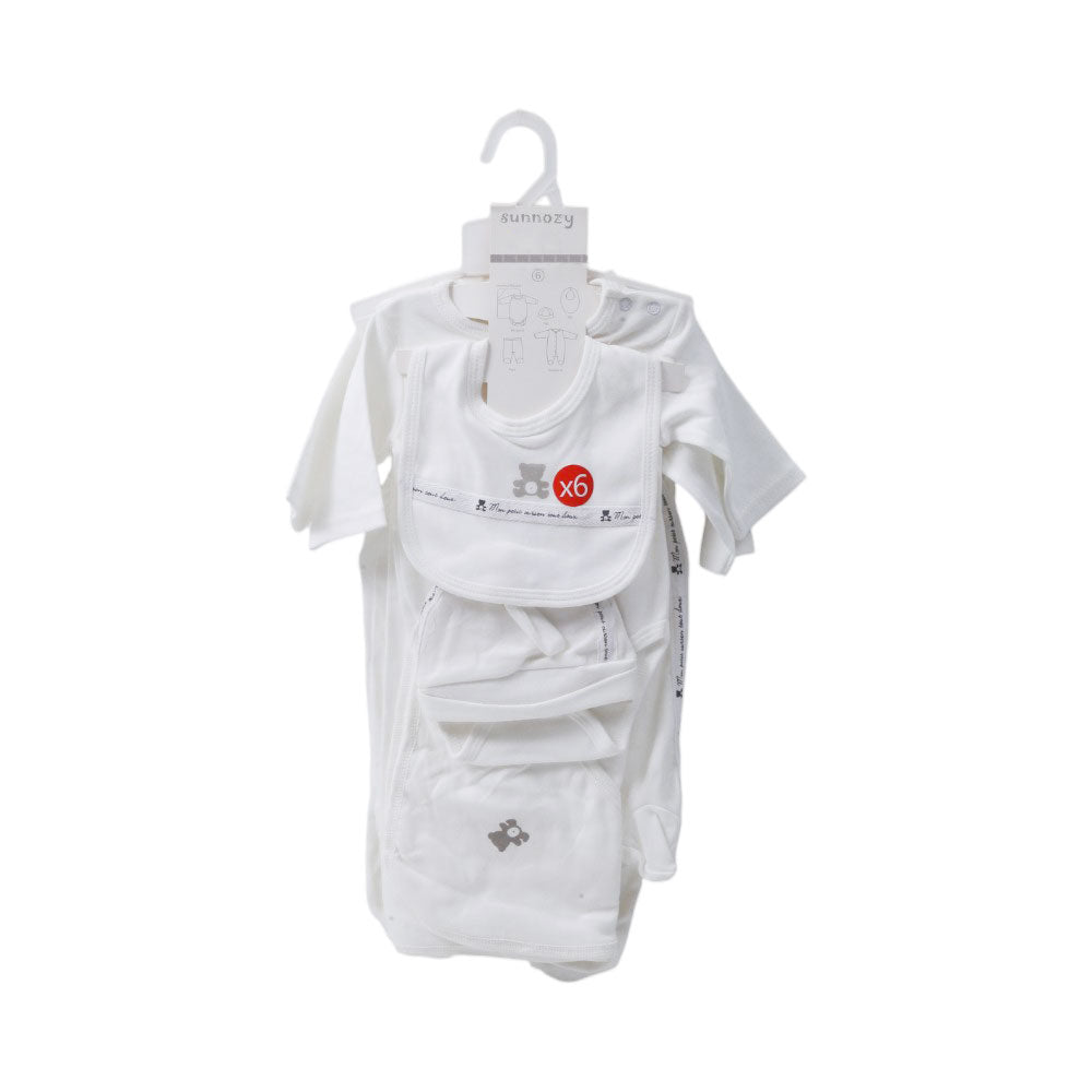 BABY 6PC GIFT SET HANGER MZS-25 3-6M S6-1BB Default Title - MamasJan KidsWear