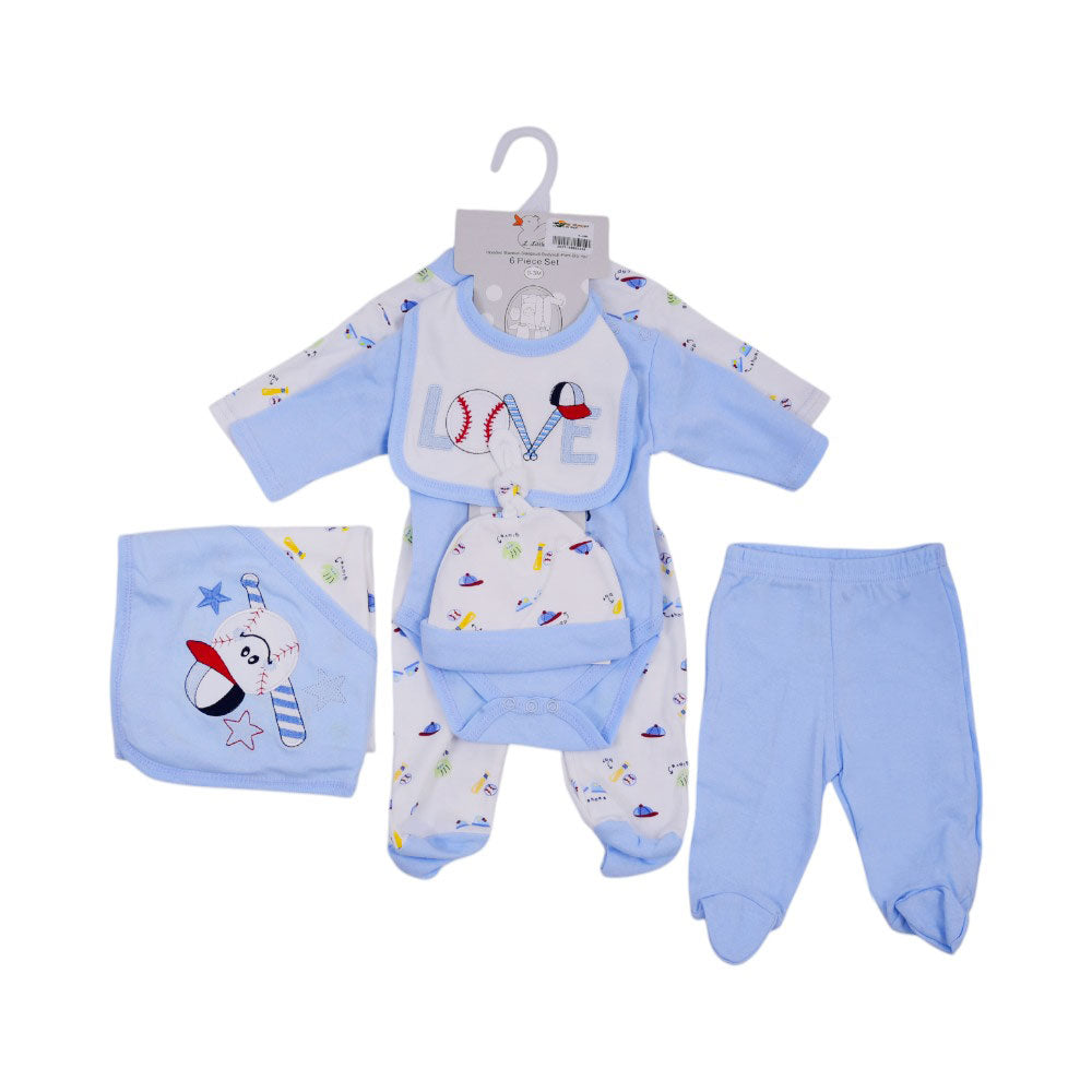 BABY 6PC GIFT SET HANGER MZS-25 0-3M S6307 Default Title - MamasJan KidsWear