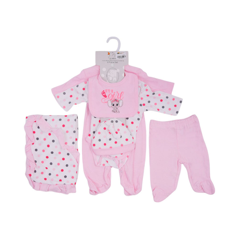 BABY 6PC GIFT SET HANGER MZS-25 0-3M S6311 Default Title - MamasJan KidsWear