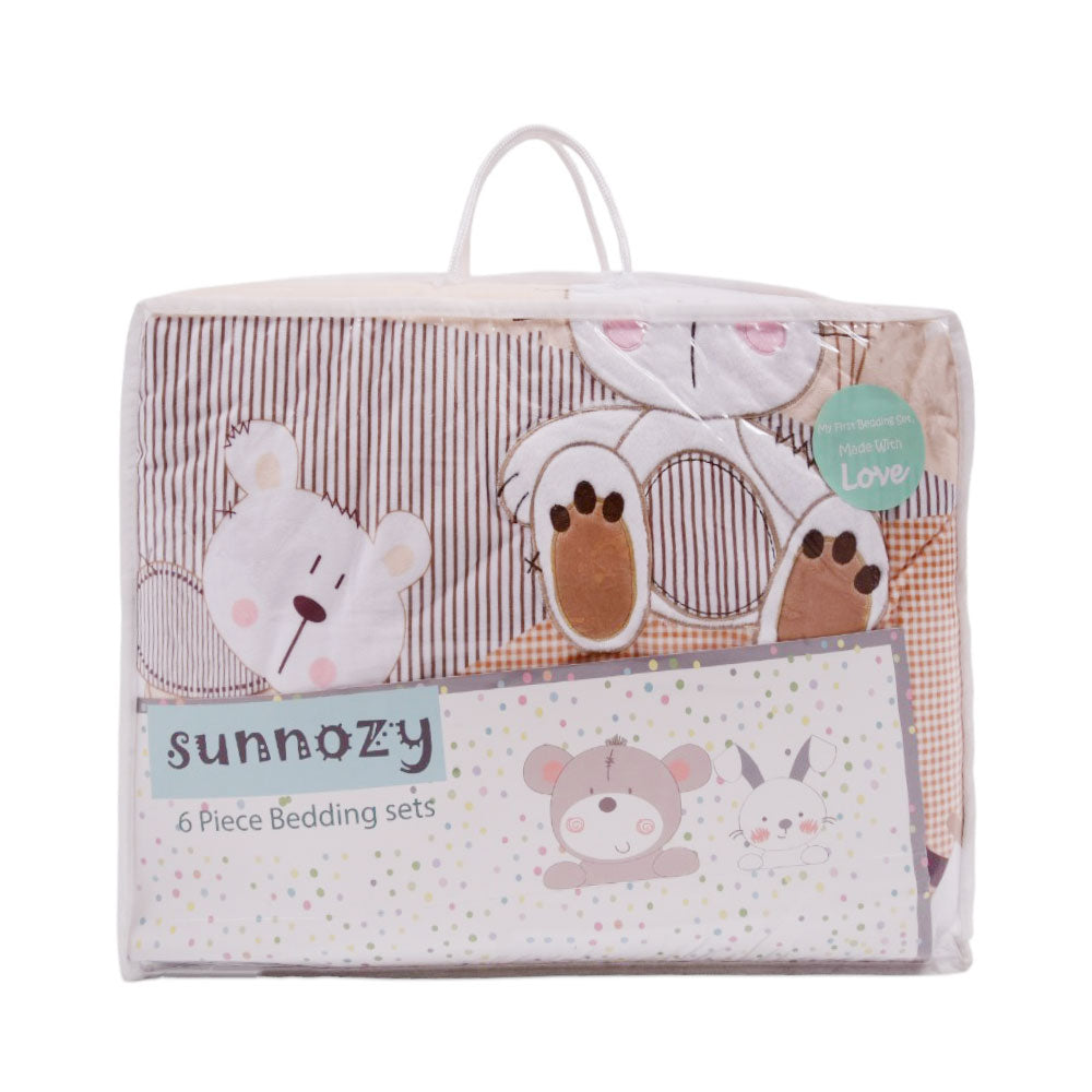 BABY 6PC QUILT SET MZS-25 SNYBD18-CR Default Title - MamasJan KidsWear