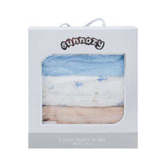 BABY 3PC WRAPPING SHEET COTTON 90X100 MZS-25 MSL06B Default Title - MamasJan KidsWear