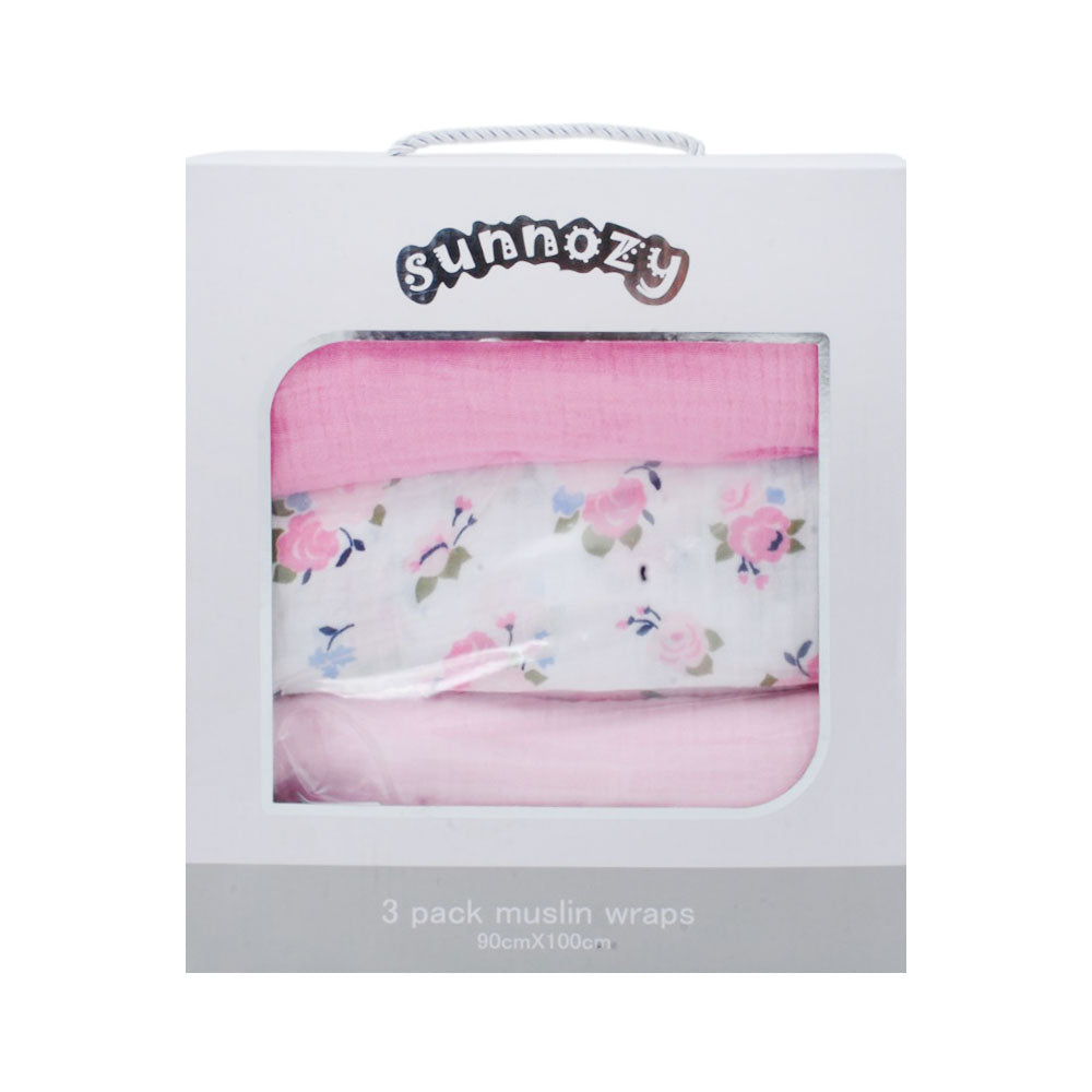 BABY 3PC WRAPPING SHEET COTTON 90X100 MZS-25 MSL06C Default Title - MamasJan KidsWear
