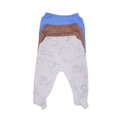 BABY 3PC PAJAMA W-SOCKS MZS-25 0-3M M037B Default Title - MamasJan KidsWear