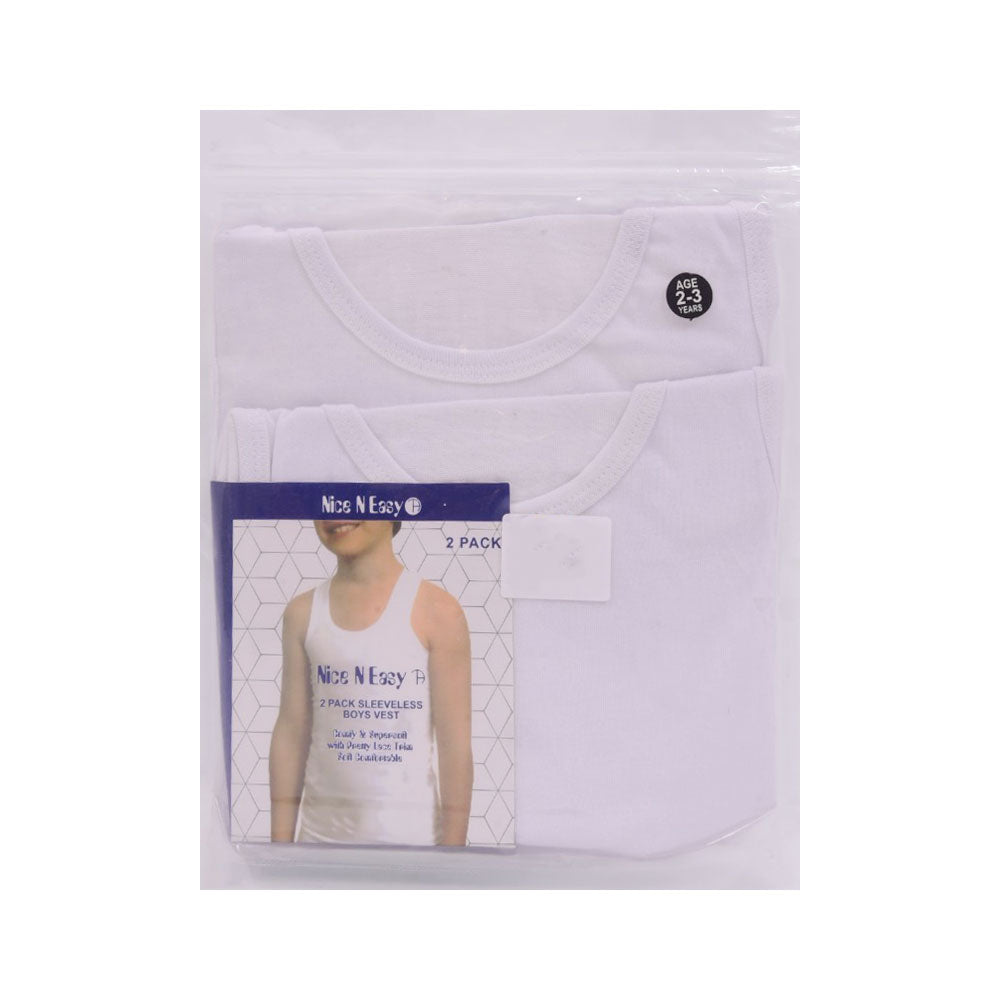 BOYS S/L 2PC VEST NICE & EASY MZS-25 2-3 YEAR HC01 Default Title - MamasJan KidsWear