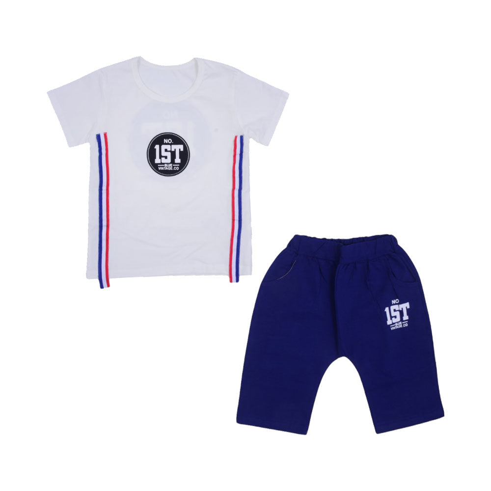 BOYS S/S 2PC L/W KNICKER SUIT MZS-25 9-12M 08 W.G Default Title - MamasJan KidsWear