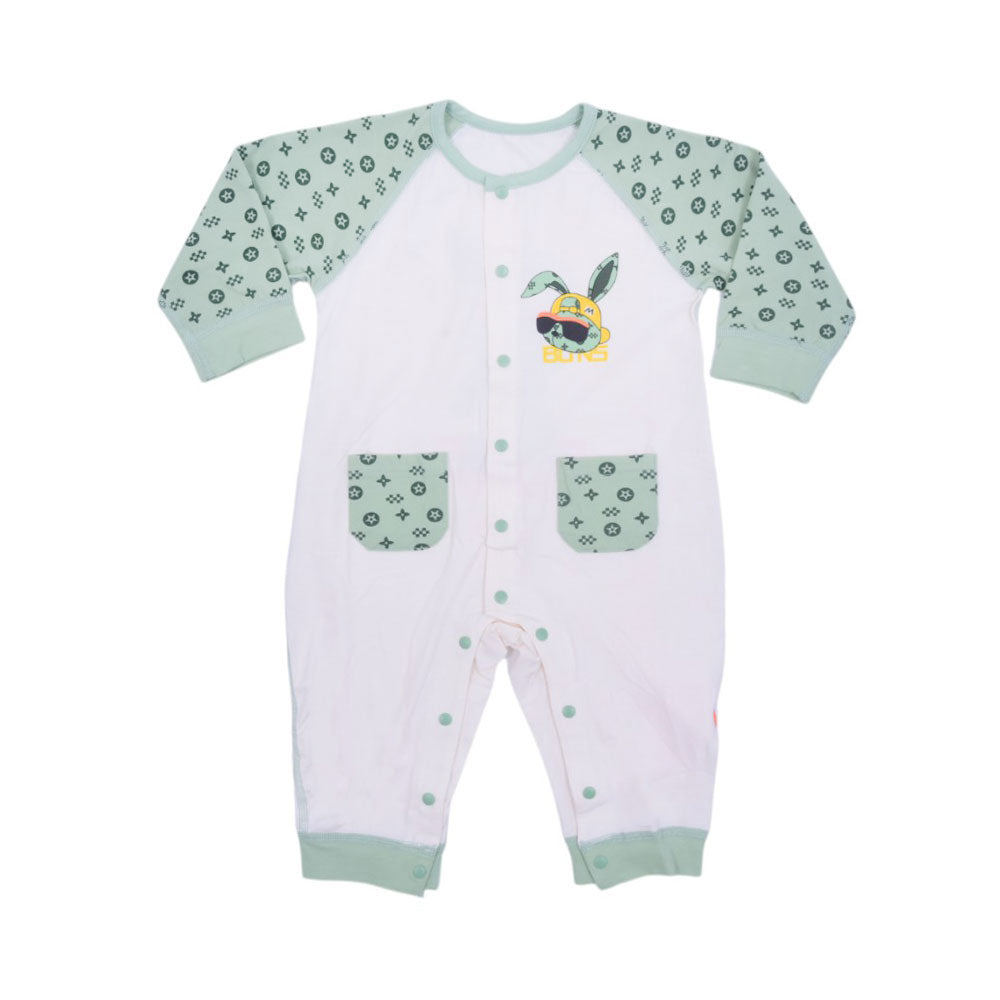 BOYS L/S ROMPER MZS-25 3-6M B11 W.G Default Title - MamasJan KidsWear