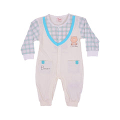 BOYS L/S ROMPER MZS-25 6-9M B10 W.G Default Title - MamasJan KidsWear