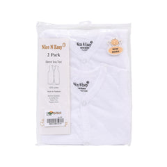 S/L VEST FRONT OPEN 2PC PACK NICE & EASY MZS-25 N.B HC02 Default Title - MamasJan KidsWear